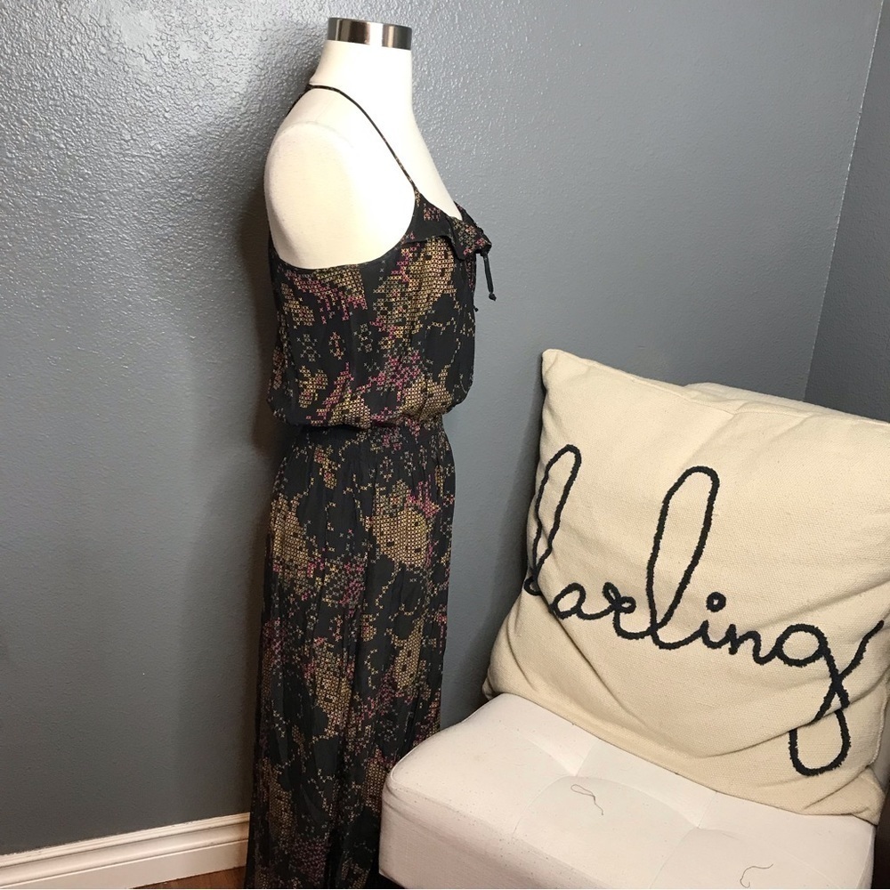 Parker black silk dress with yellow and pink X’s size XS - Picture 3 of 6